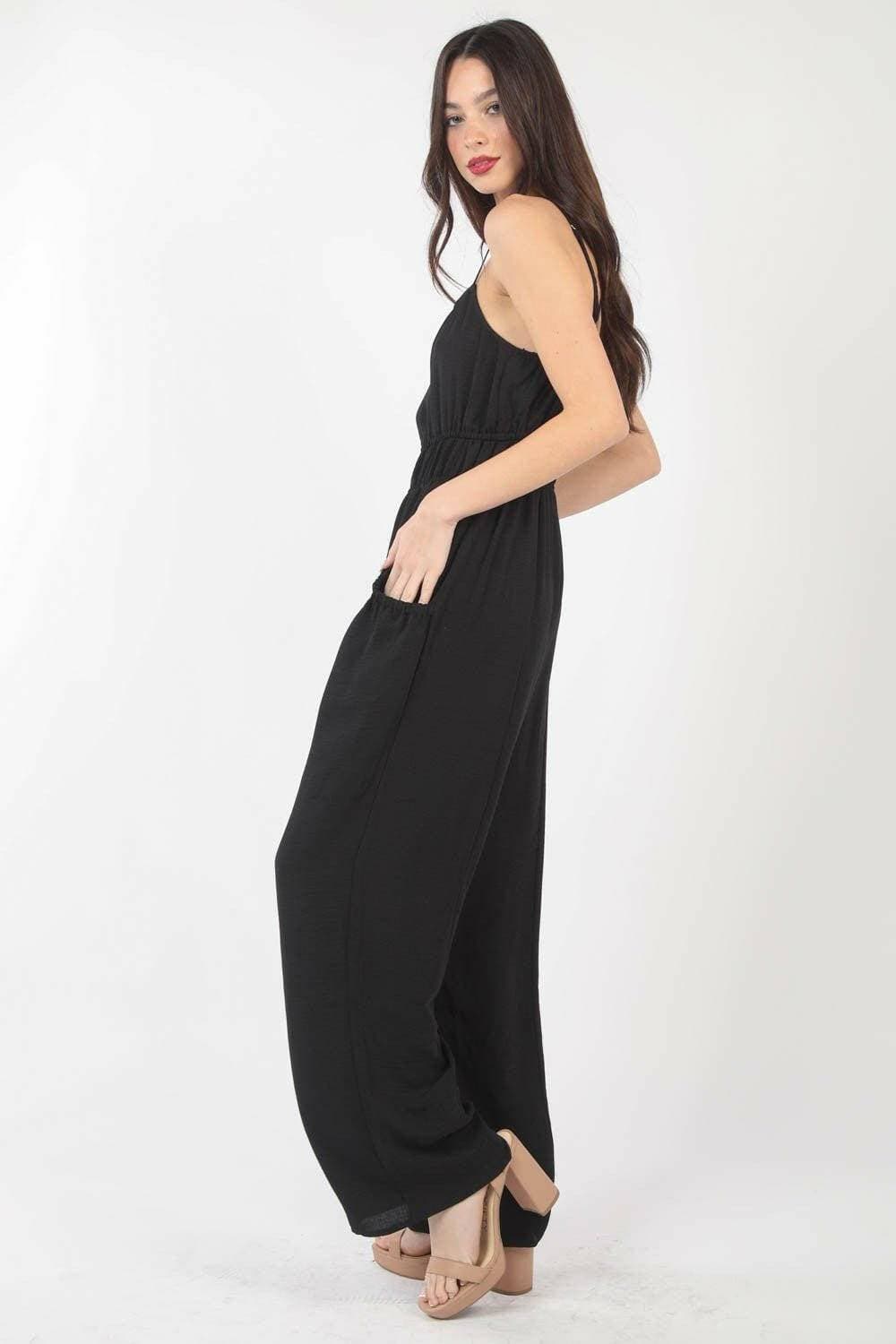 Radiant Sophistication Pintuck Detail Jumpsuit ✨Upgrade Your Style with Radiant Sophistication
 Indulge in the elegance of our Radiant Sophistication Pintuck Detail Jumpsuit, a must-have fashion piece that exudes Love Salve Radiant Sophistication Pintuck Detail Jumpsuit ✨