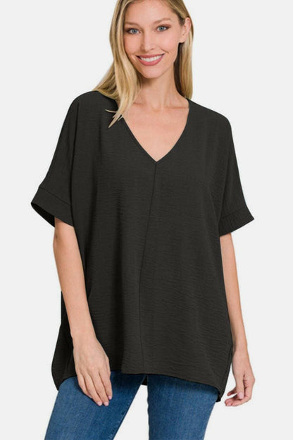 Sophisticated V-Neck Relaxation TopExperience Unmatched Comfort and Elegance
 Introducing the Sophisticated V-Neck Relaxation Top, the perfect blend of style and comfort that will elevate your wardrobLove Salve -Neck Relaxation Top