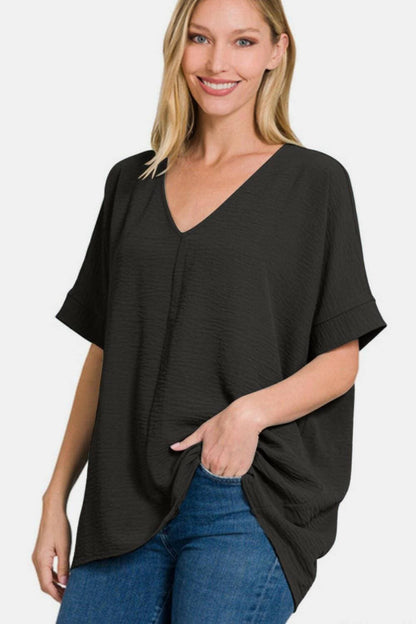 Sophisticated V-Neck Relaxation TopExperience Unmatched Comfort and Elegance
 Introducing the Sophisticated V-Neck Relaxation Top, the perfect blend of style and comfort that will elevate your wardrobLove Salve -Neck Relaxation Top