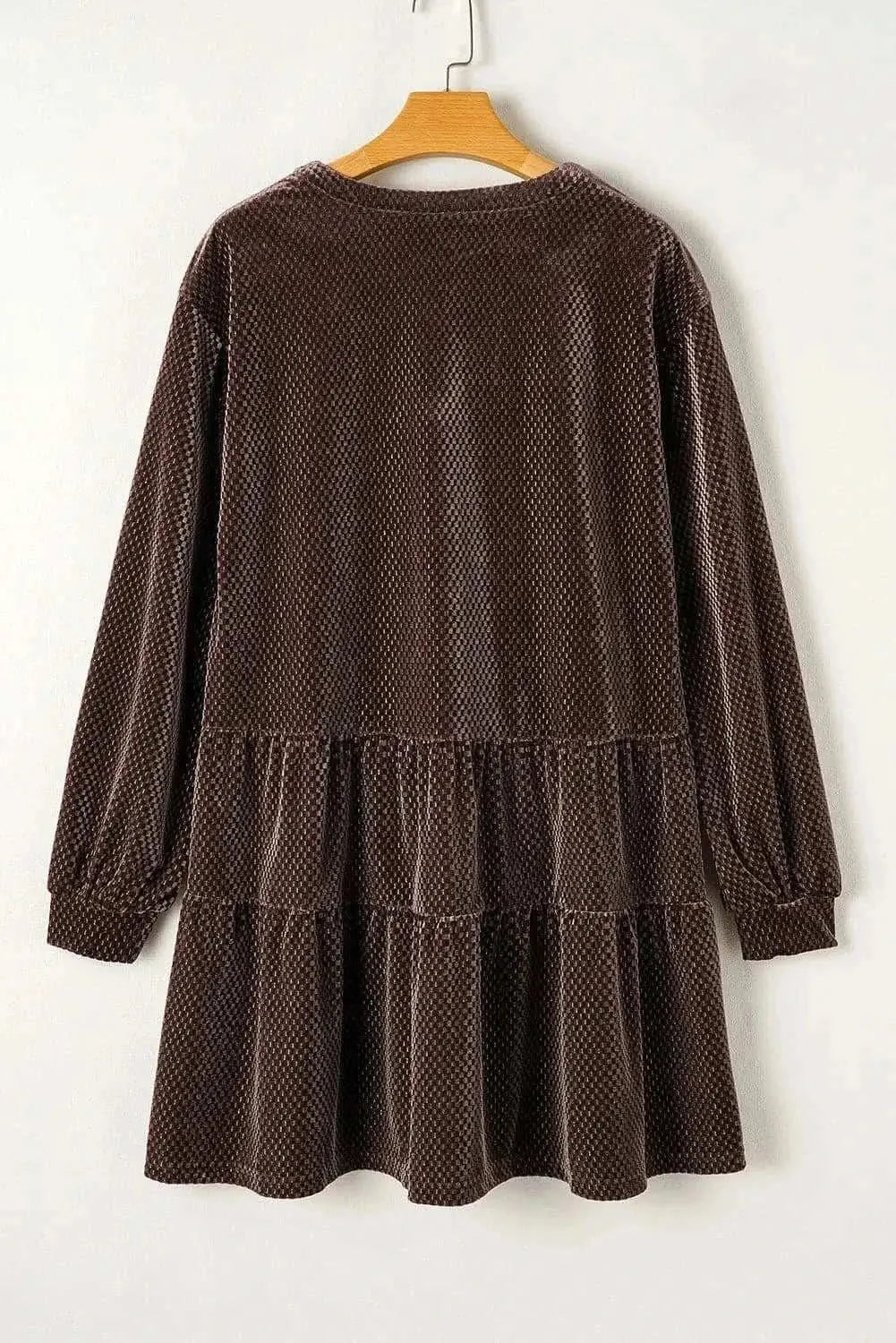 Chic V-neck long sleeve mini dress - Love Salve 