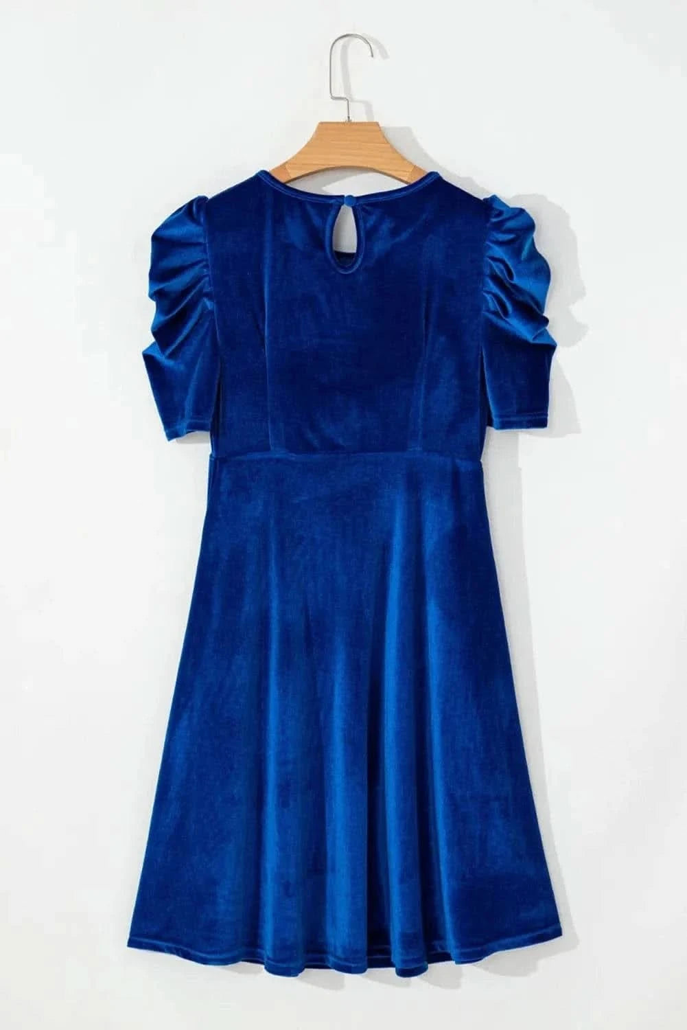 Chic velvet puff sleeve dress - Love Salve 