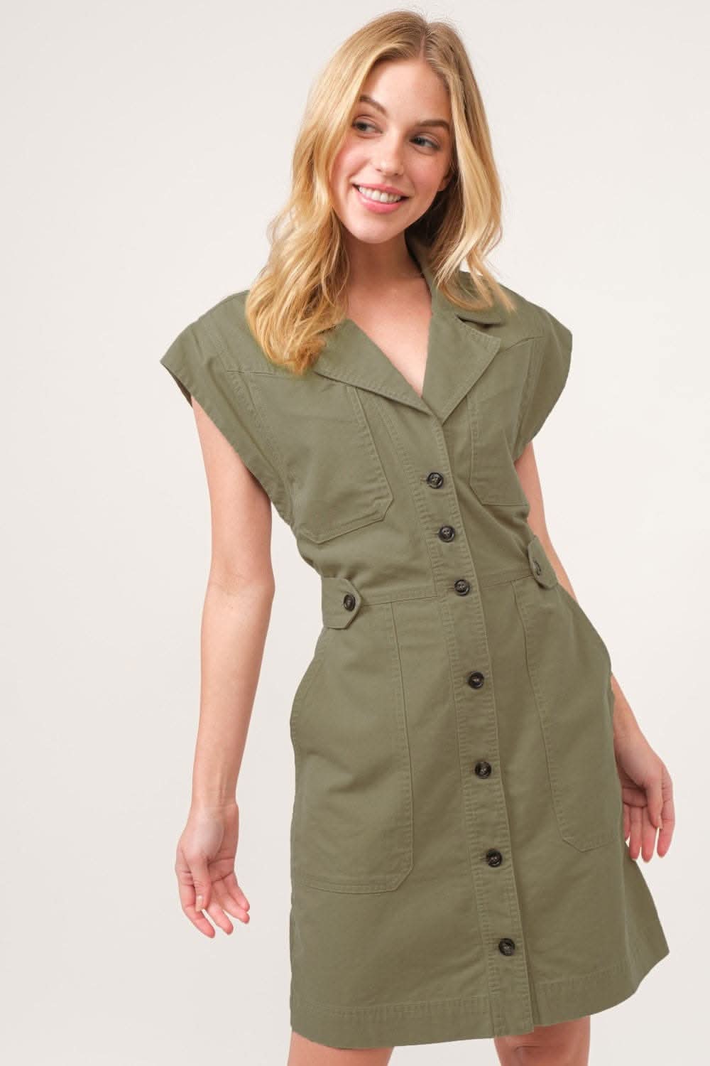 And The Why Button-Up Dress for Effortless Style - Love Salve 