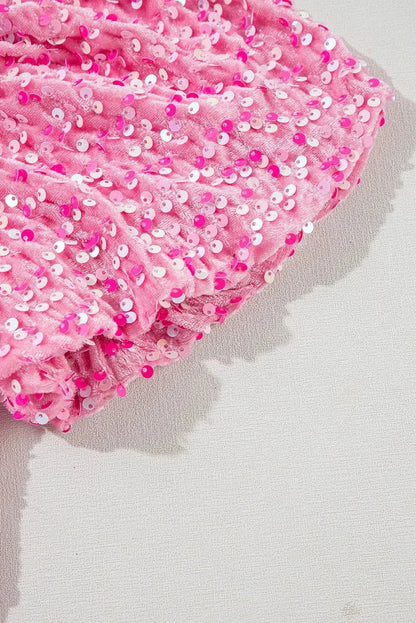 Glamorous sequin one-shoulder dress - Love Salve 