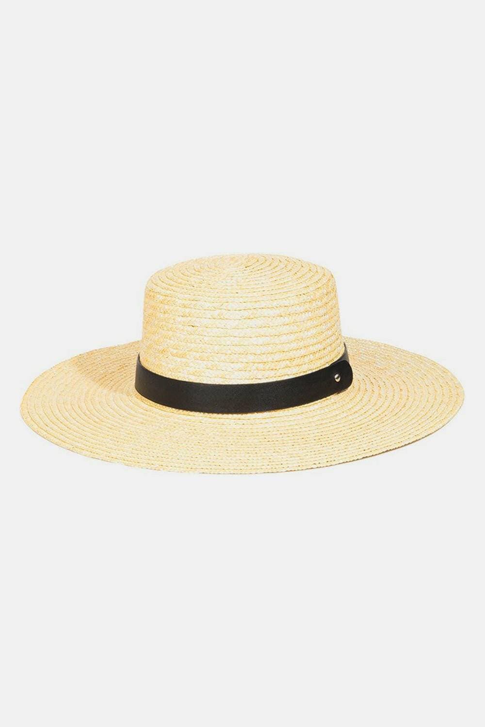 Stay Stylish in the Renowned Straw Weave Flat Brim Hat - Love Salve 