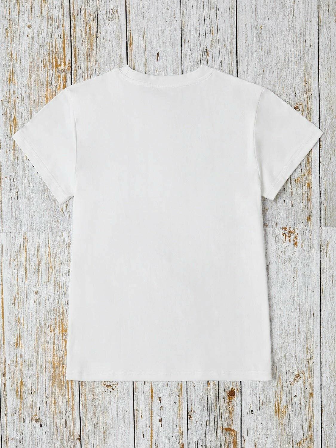 EASTER VIBES Chic Round Neck Tee - Love Salve 