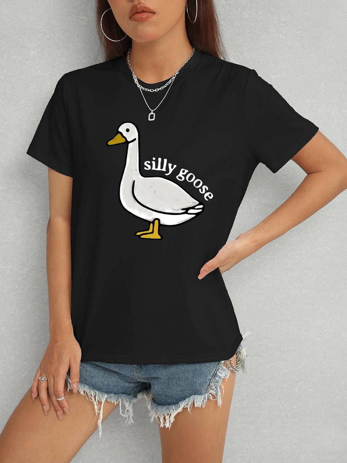 Goose Short Sleeve T-Shirt for Everyday Comfort - Love Salve 