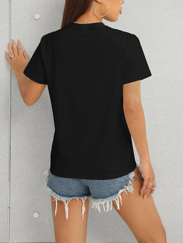 Unpaid Bills Statement Round Neck Tee - Love Salve 