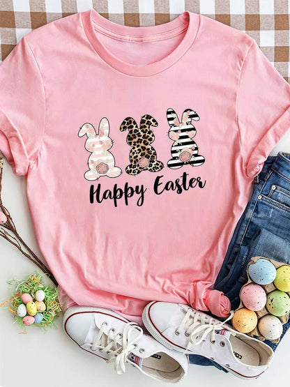 EASTER JOY Round Neck Short Sleeve Tee - Love Salve 