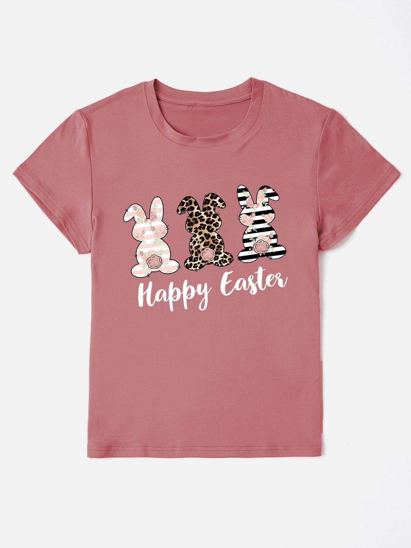 EASTER JOY Round Neck Short Sleeve Tee - Love Salve 