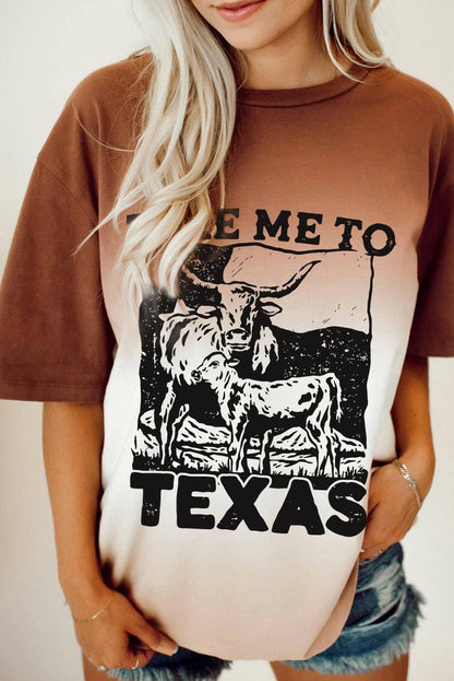 TEXAS DREAMS Round Neck Short Sleeve T-Shirt - Love Salve 