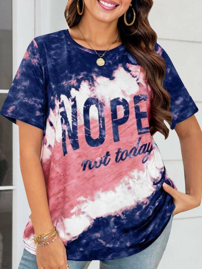 NOPE NOT TODAY Stylish Round Neck TeeUpgrade Your Style with the NOPE NOT TODAY Stylish Round Neck Tee
 Don't settle for ordinary outfits - elevate your look with our NOPE NOT TODAY Stylish Round Neck TLove Salve TODAY Stylish Round Neck TeeGraphic