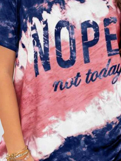 NOPE NOT TODAY Stylish Round Neck TeeUpgrade Your Style with the NOPE NOT TODAY Stylish Round Neck Tee
 Don't settle for ordinary outfits - elevate your look with our NOPE NOT TODAY Stylish Round Neck TLove Salve TODAY Stylish Round Neck TeeGraphic