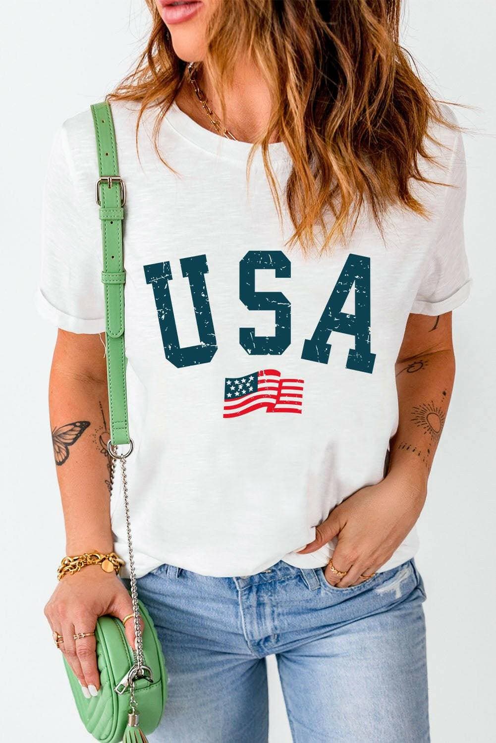 Essential USA Blend Short Sleeve Tee - Love Salve 