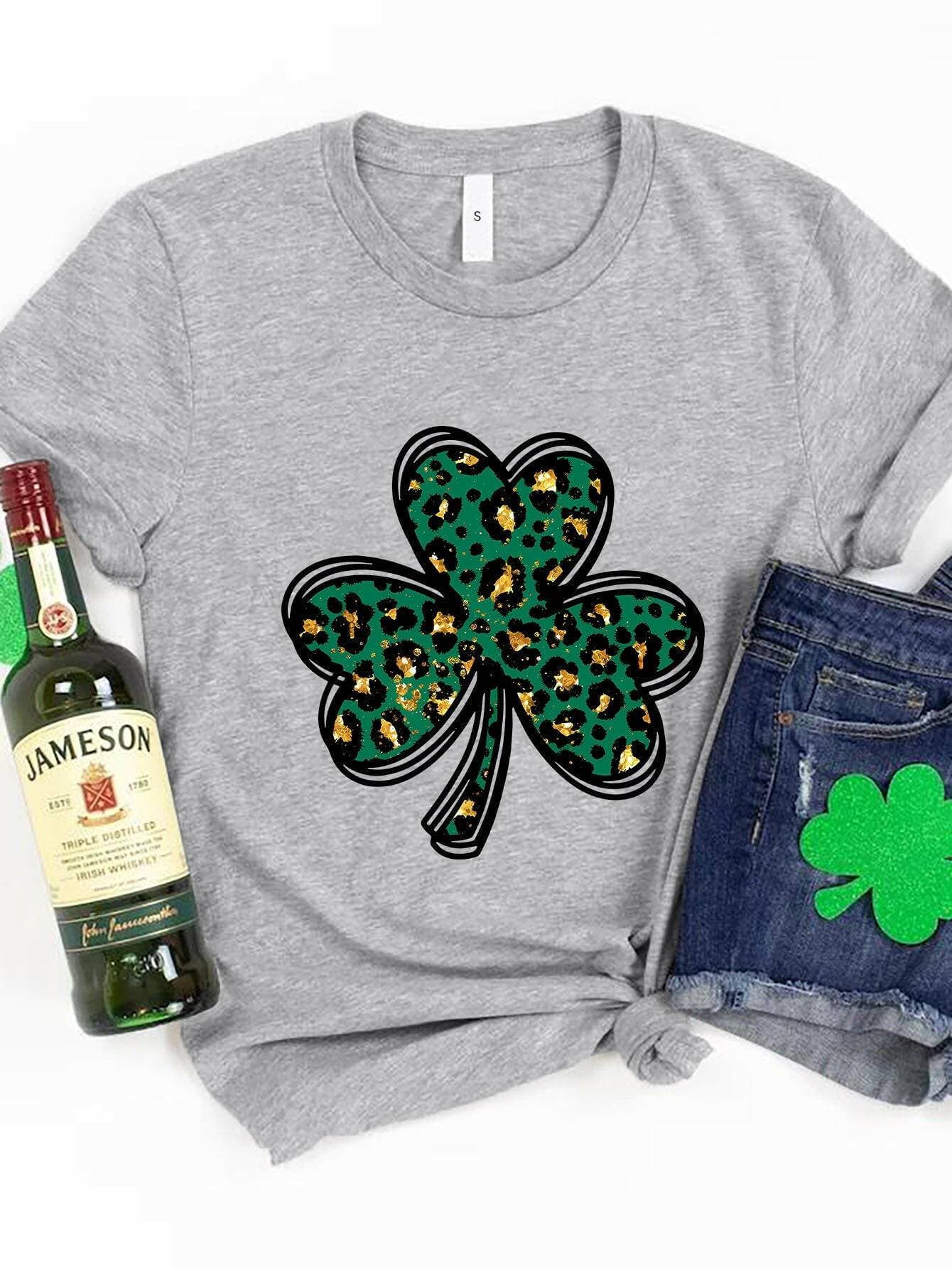 Lucky Charm Crew Neck Short Sleeve TeeUpgrade Your Style with the Lucky Charm Crew Neck Short Sleeve Tee
 Enhance your wardrobe with our exclusive Lucky Charm Crew Neck Short Sleeve Tee. Made from 100% pLove Salve Lucky Charm Crew Neck Short Sleeve TeeGraphic