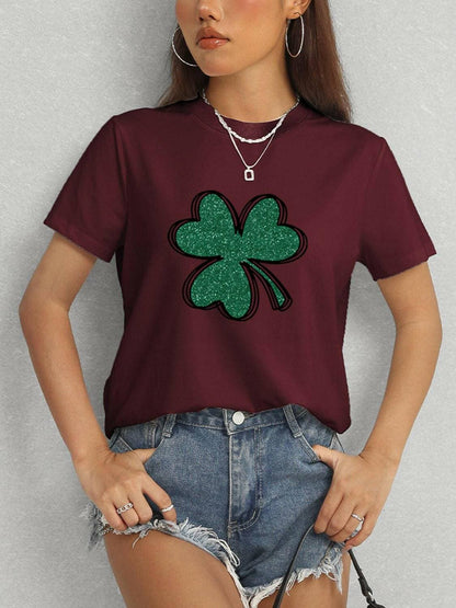 Lucky Clover Basic Tee - Everyday Comfort and Durability - Love Salve 