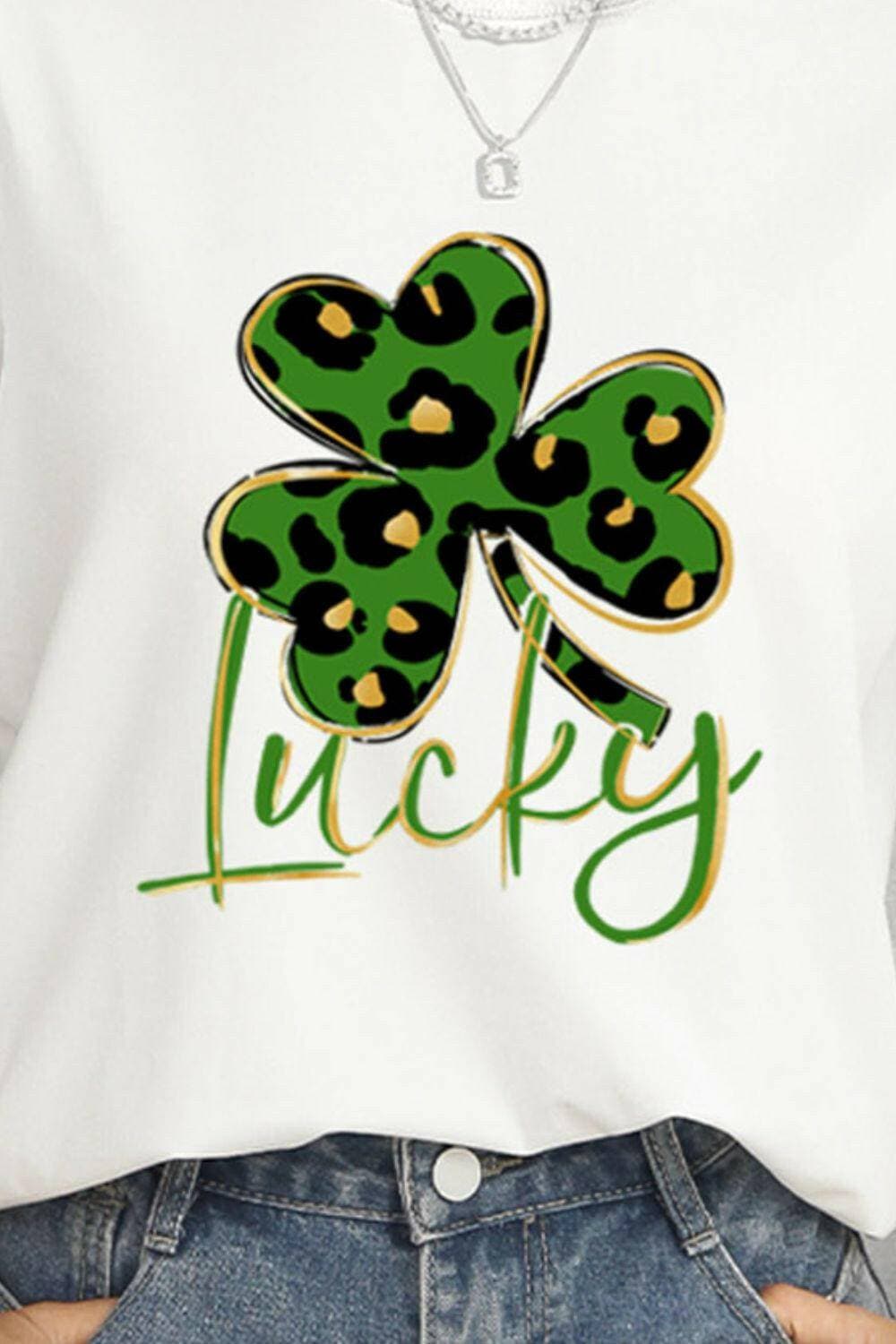 Lucky Clover Chic Short Sleeve Tee - Love Salve 