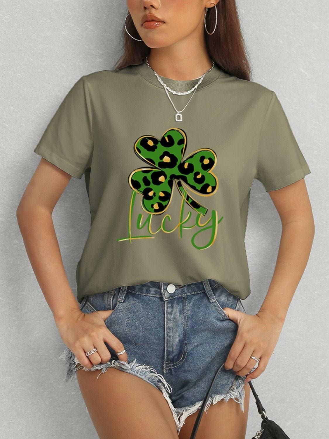 Lucky Clover Chic Short Sleeve Tee - Love Salve 