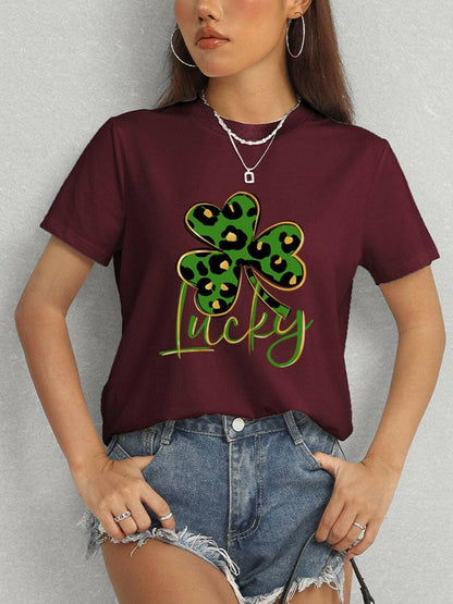 Lucky Clover Chic Short Sleeve Tee - Love Salve 