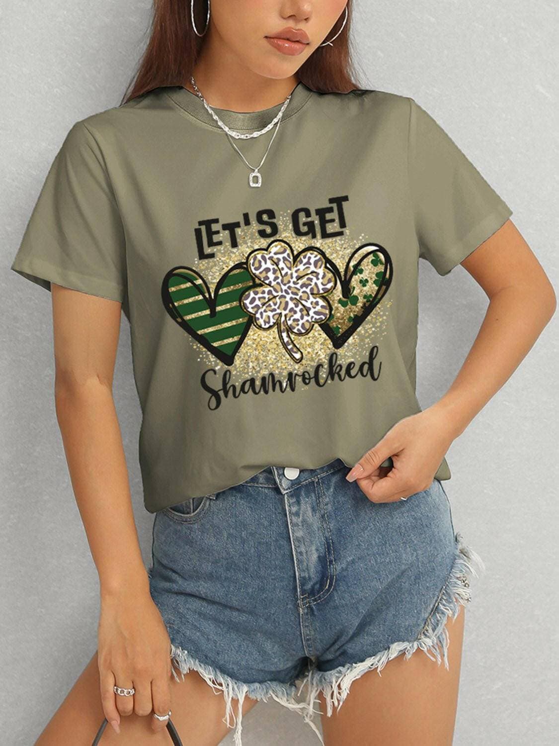 Lucky Clover Classic Fit TeeUpgrade Your Casual Wardrobe with the Lucky Clover Classic Fit Tee
 Step up your casual style game with our Lucky Clover Round Neck Short Sleeve T-Shirt. Crafted witLove Salve Lucky Clover Classic Fit TeeGraphic