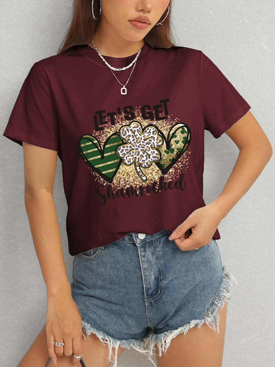 Lucky Clover Classic Fit TeeUpgrade Your Casual Wardrobe with the Lucky Clover Classic Fit Tee
 Step up your casual style game with our Lucky Clover Round Neck Short Sleeve T-Shirt. Crafted witLove Salve Lucky Clover Classic Fit TeeGraphic