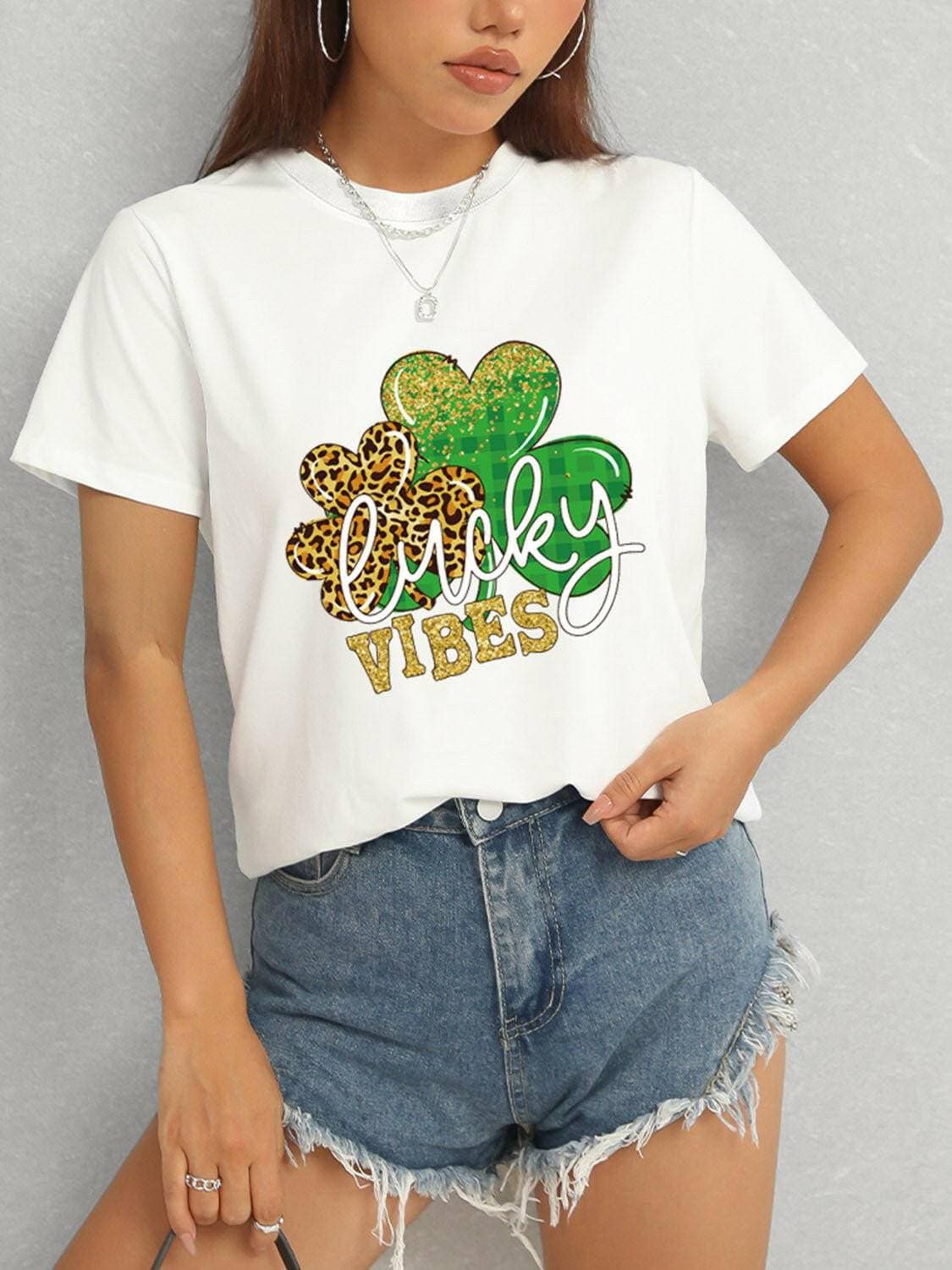 Lucky Vibes Classic Comfort Short Sleeve Tee - Love Salve 