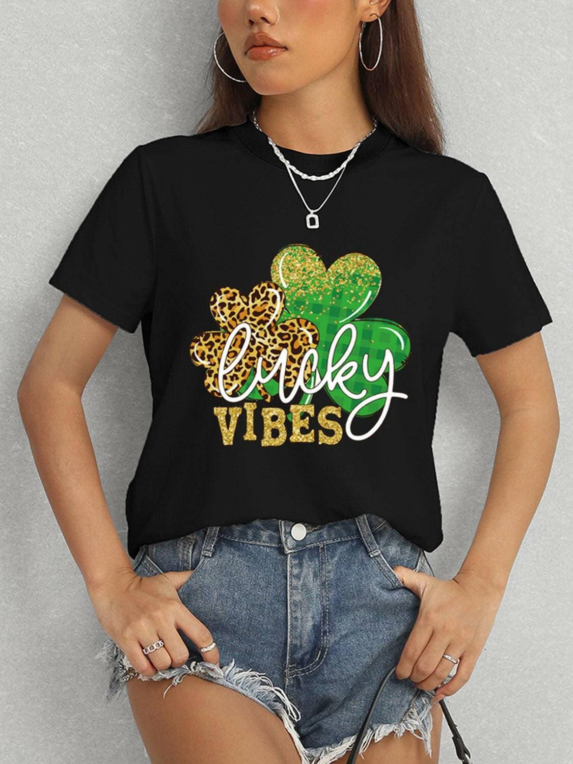 Lucky Vibes Classic Comfort Short Sleeve Tee - Love Salve 