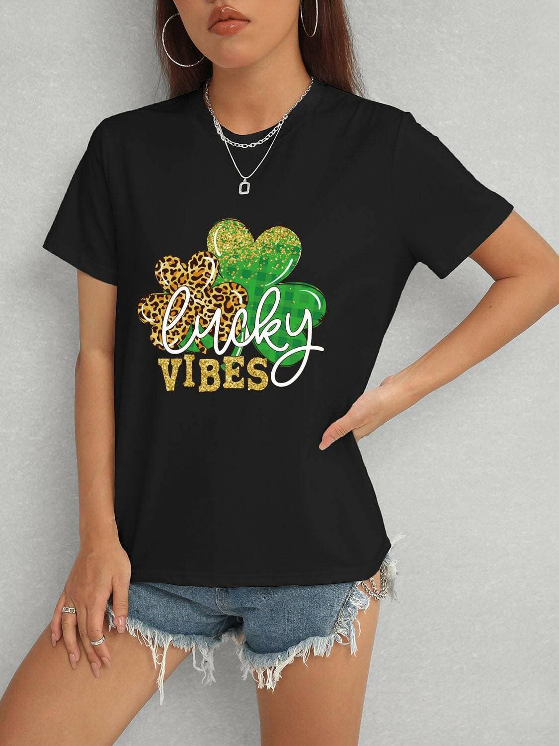 Lucky Vibes Classic Comfort Short Sleeve Tee - Love Salve 