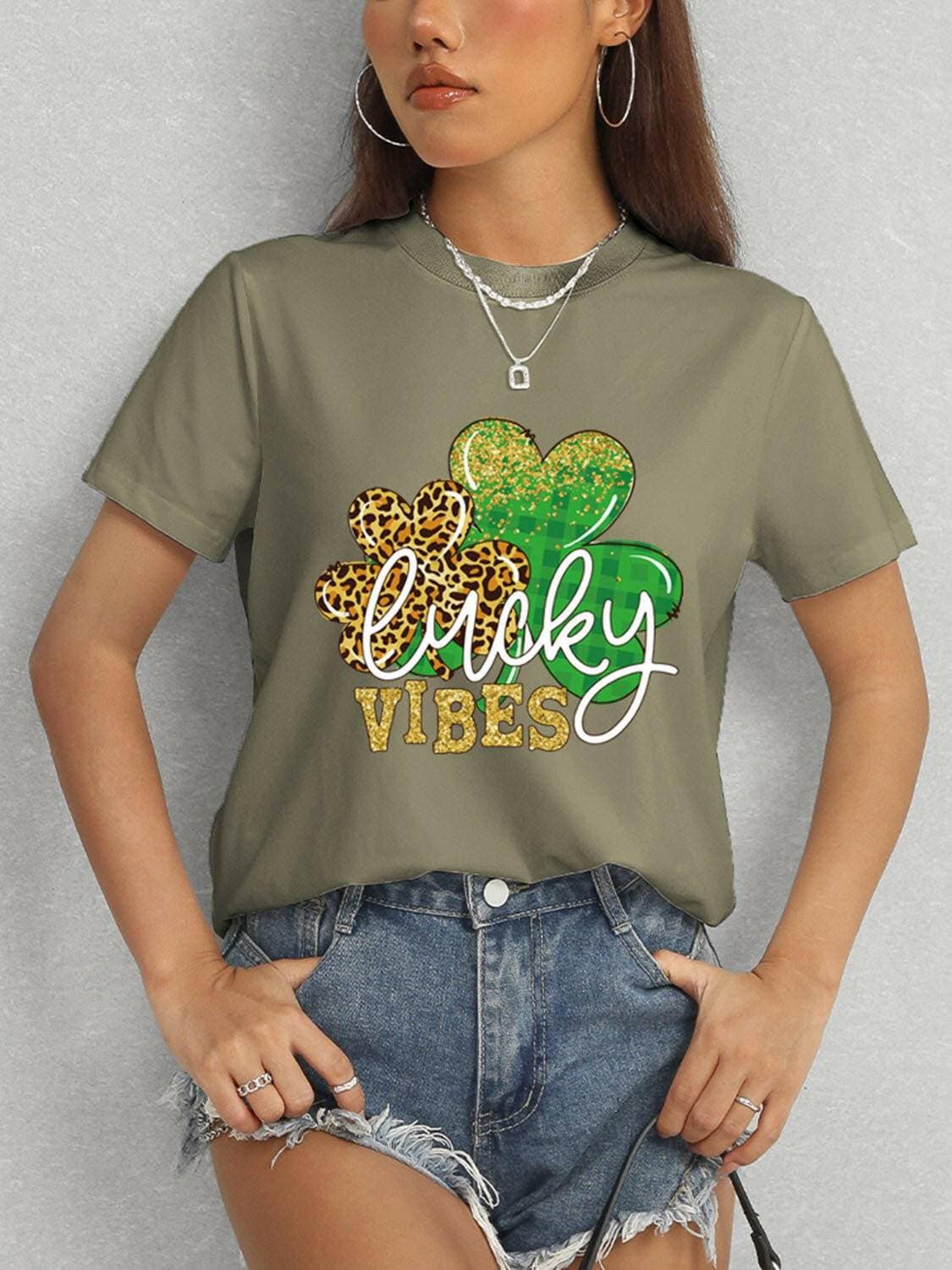 Lucky Vibes Classic Comfort Short Sleeve Tee - Love Salve 