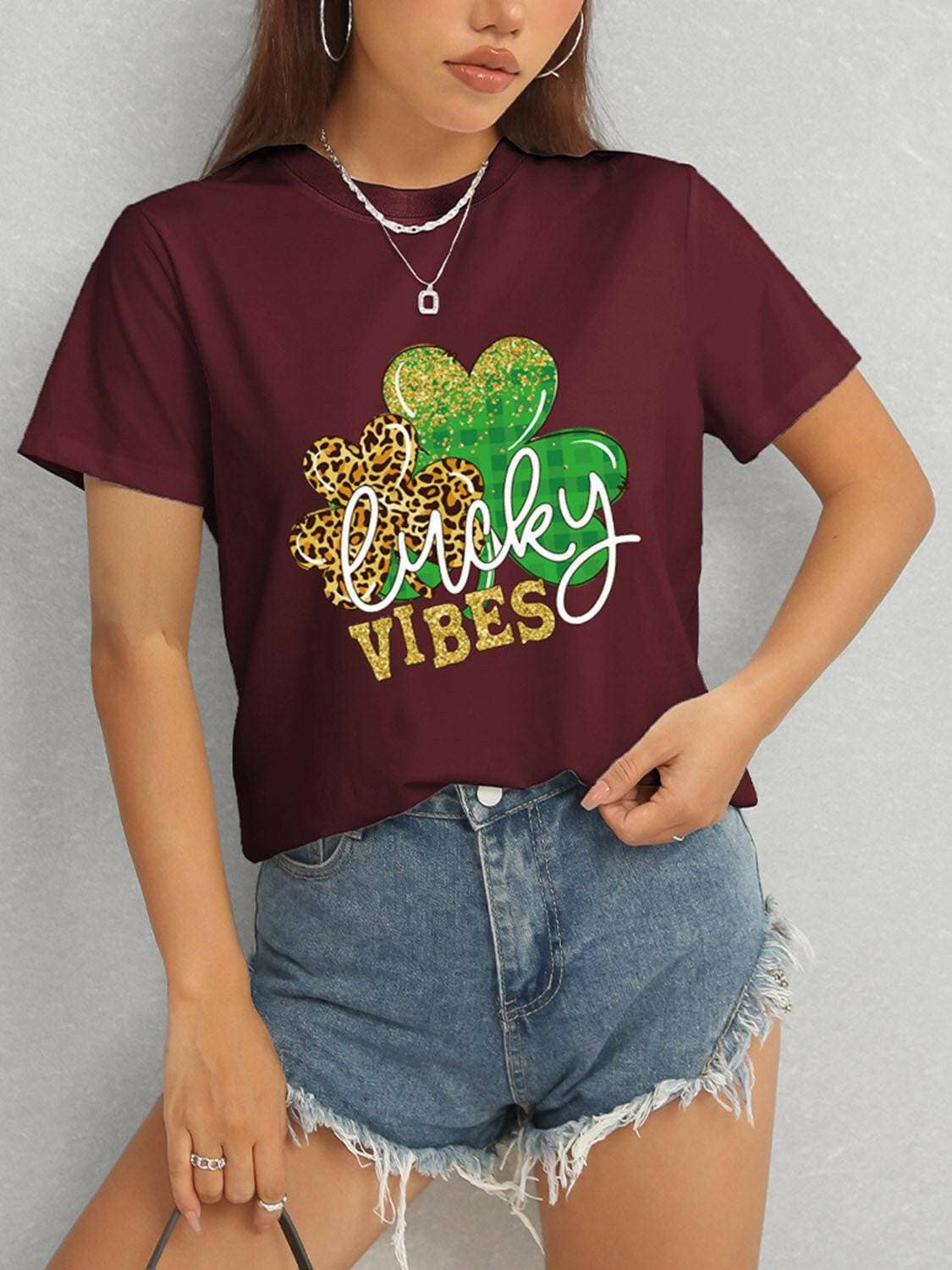 Lucky Vibes Classic Comfort Short Sleeve Tee - Love Salve 