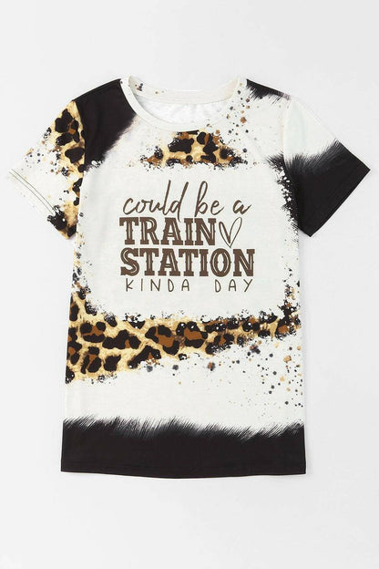 Train Station Vibes Round Neck T-Shirt - Love Salve 