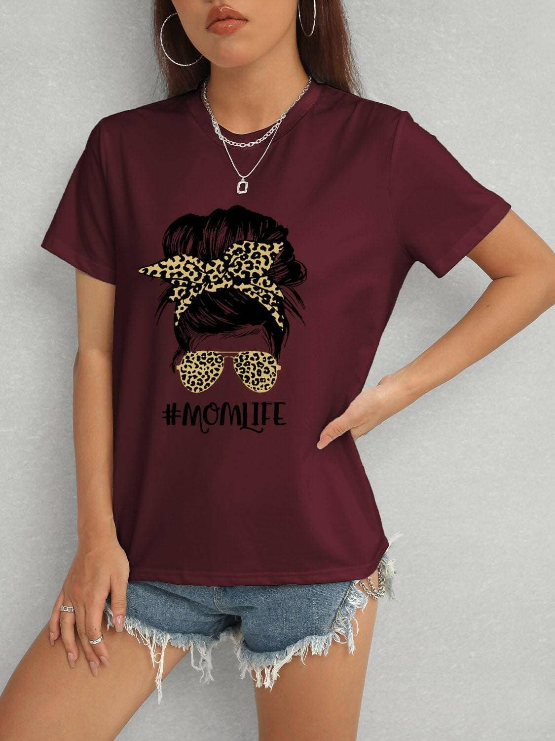 ChicMom Essential Short Sleeve TeeUpgrade Your Mom Style with the ChicMom Essential Short Sleeve Tee
 Embrace comfort and style with the MOMLIFE Round Neck Short Sleeve T-Shirt. Elevate your daily loLove Salve ChicMom Essential Short Sleeve TeeGraphic