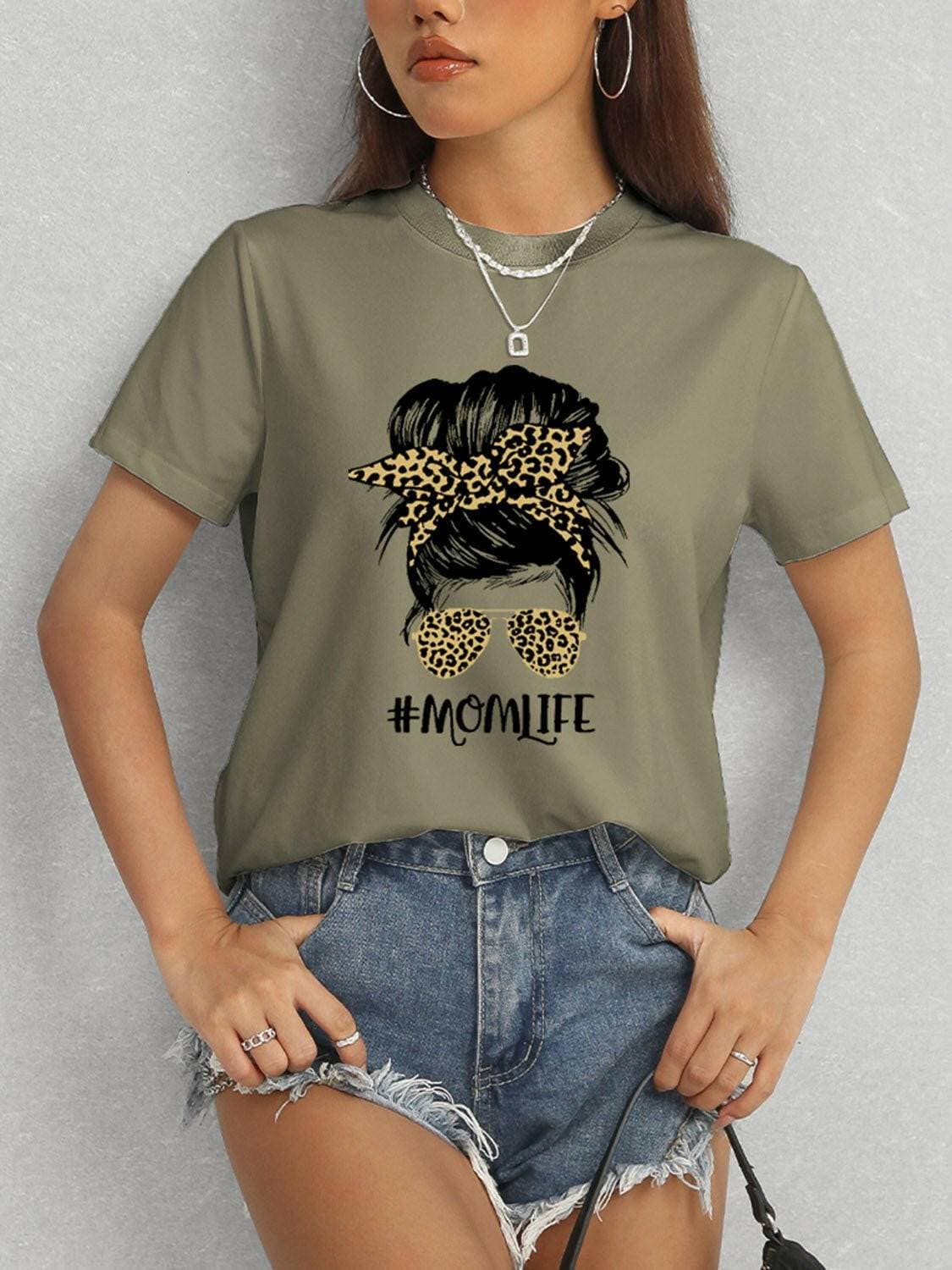 ChicMom Essential Short Sleeve TeeUpgrade Your Mom Style with the ChicMom Essential Short Sleeve Tee
 Embrace comfort and style with the MOMLIFE Round Neck Short Sleeve T-Shirt. Elevate your daily loLove Salve ChicMom Essential Short Sleeve TeeGraphic