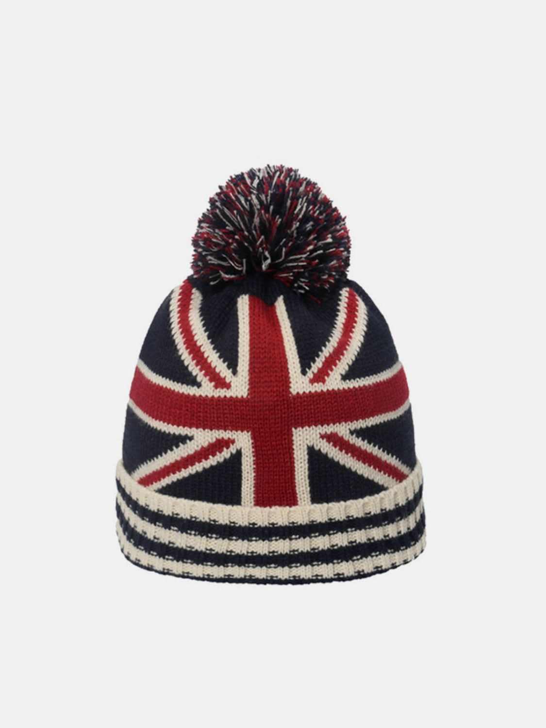 Knit hat with US flag design - Love Salve 