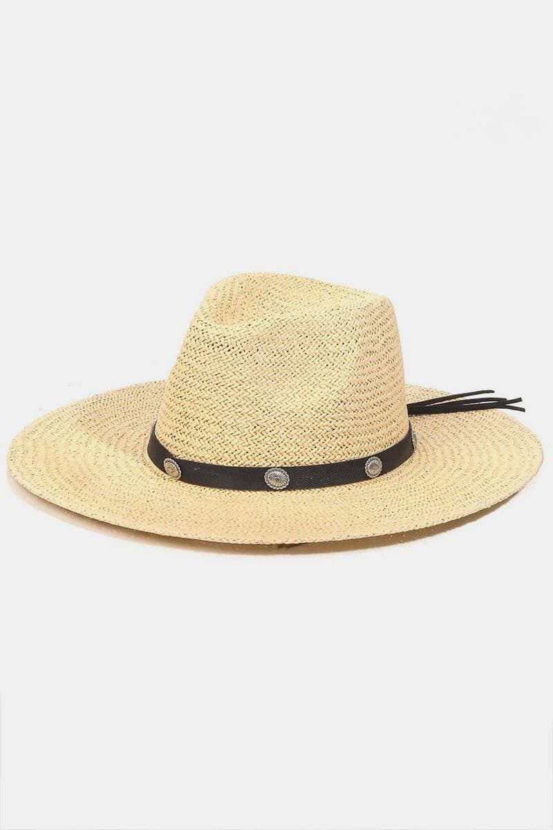 Chic Straw Sun Hat with Belt Detail: Beat the Heat in Style! - Love Salve 