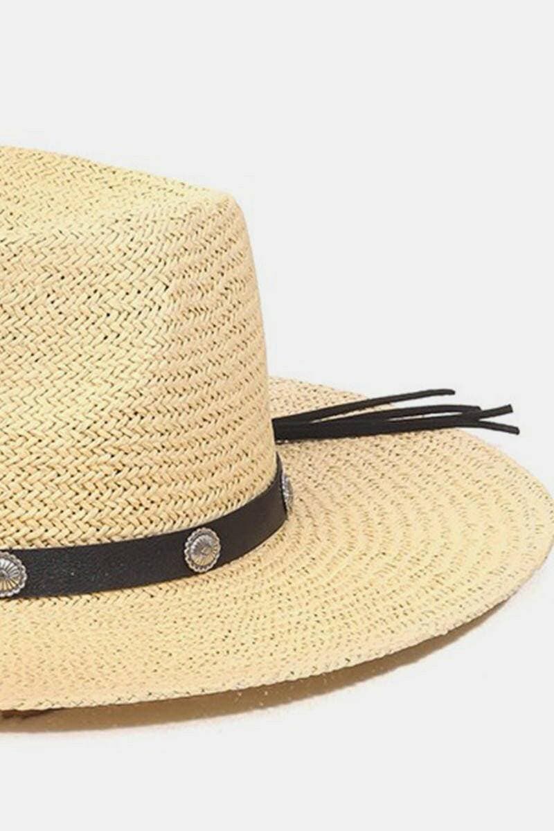 Chic Straw Sun Hat with Belt Detail: Beat the Heat in Style! - Love Salve 