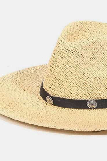 Chic Straw Sun Hat with Belt Detail: Beat the Heat in Style! - Love Salve 