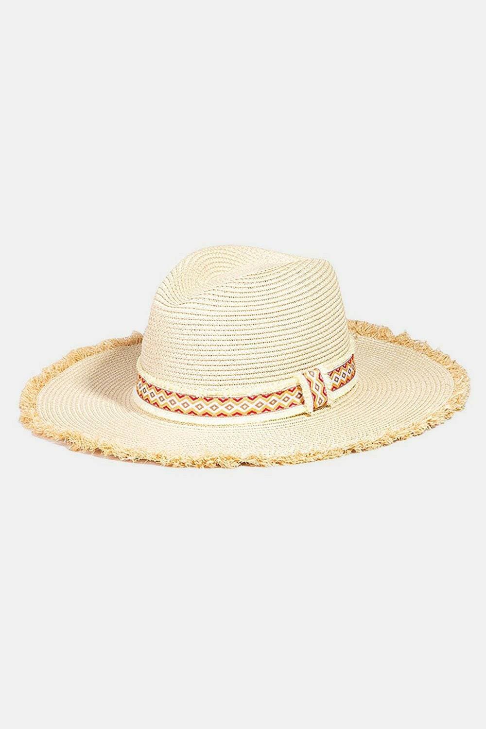 Fame Geometric Raw Hem Hat: Contemporary Style Statement - Love Salve 