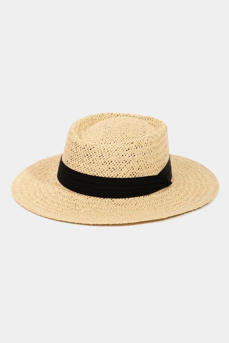 Stylish Braided Straw Pork Pie Hat - Elevate Your Summer Wardrobe - Love Salve 