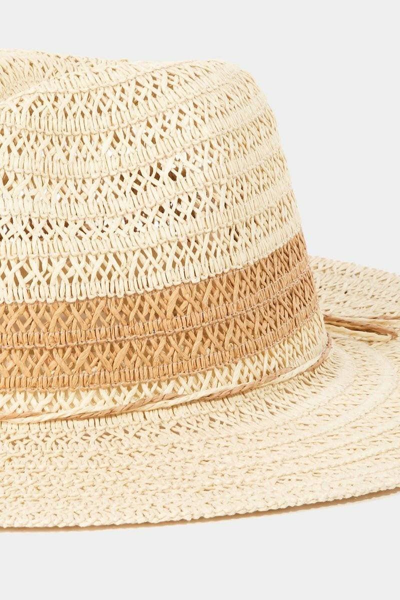 Sunshine Chic Straw Contrast Hat - Love Salve 