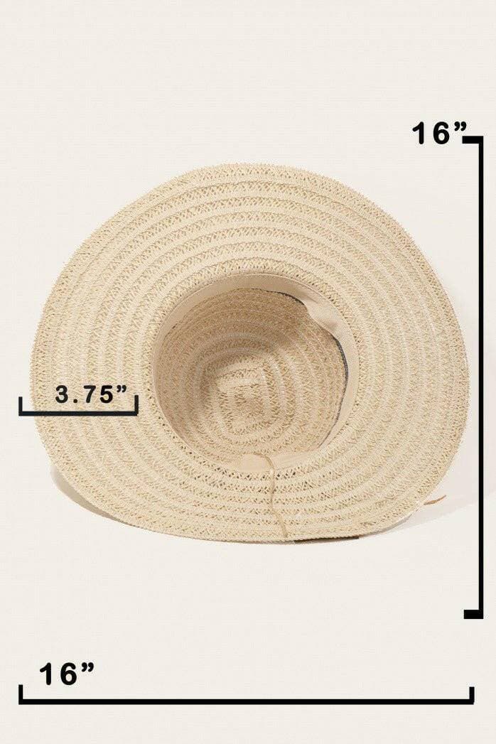 Sunshine Chic Straw Contrast Hat - Love Salve 