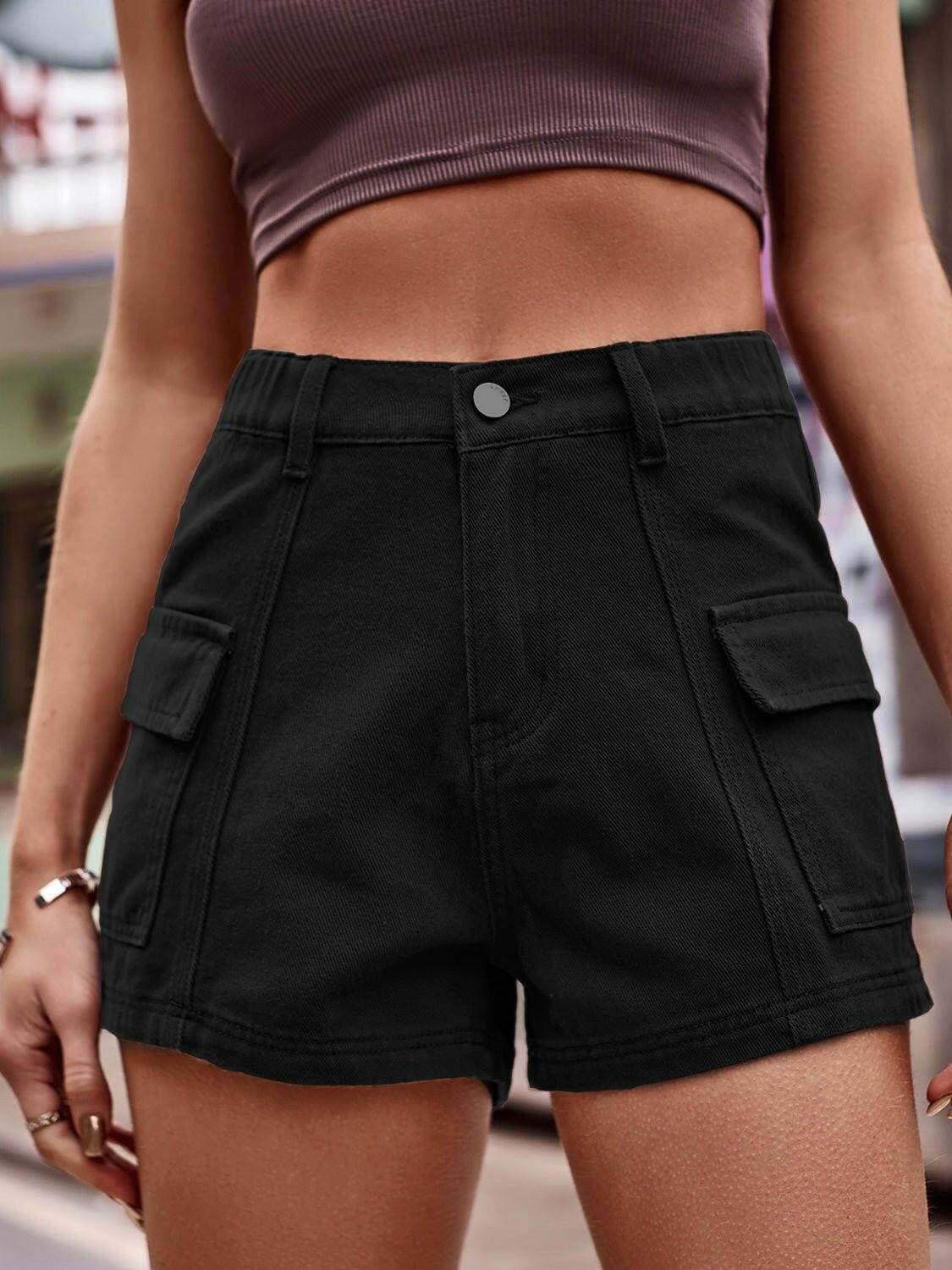 Chic High-Waisted Denim Shorts with Handy PocketsChic High-Waisted Denim Shorts with Handy Pockets

Upgrade your summer style with our Chic High-Waisted Denim Shorts, a must-have addition to your wardrobe. These shLove Salve Chic High-Waisted Denim Shortsjeans