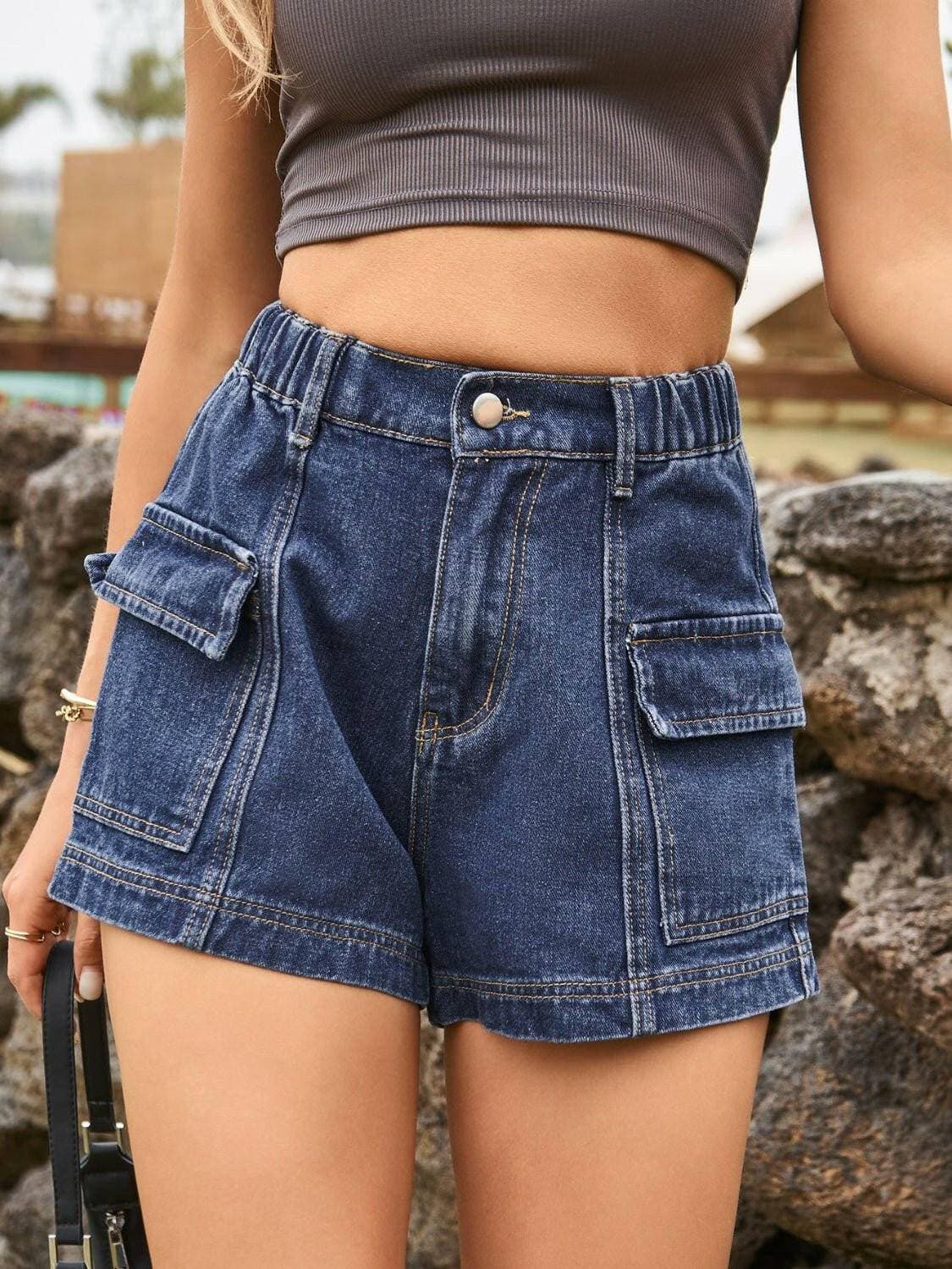 Chic High-Waisted Denim Shorts with Handy PocketsChic High-Waisted Denim Shorts with Handy Pockets

Upgrade your summer style with our Chic High-Waisted Denim Shorts, a must-have addition to your wardrobe. These shLove Salve Chic High-Waisted Denim Shortsjeans