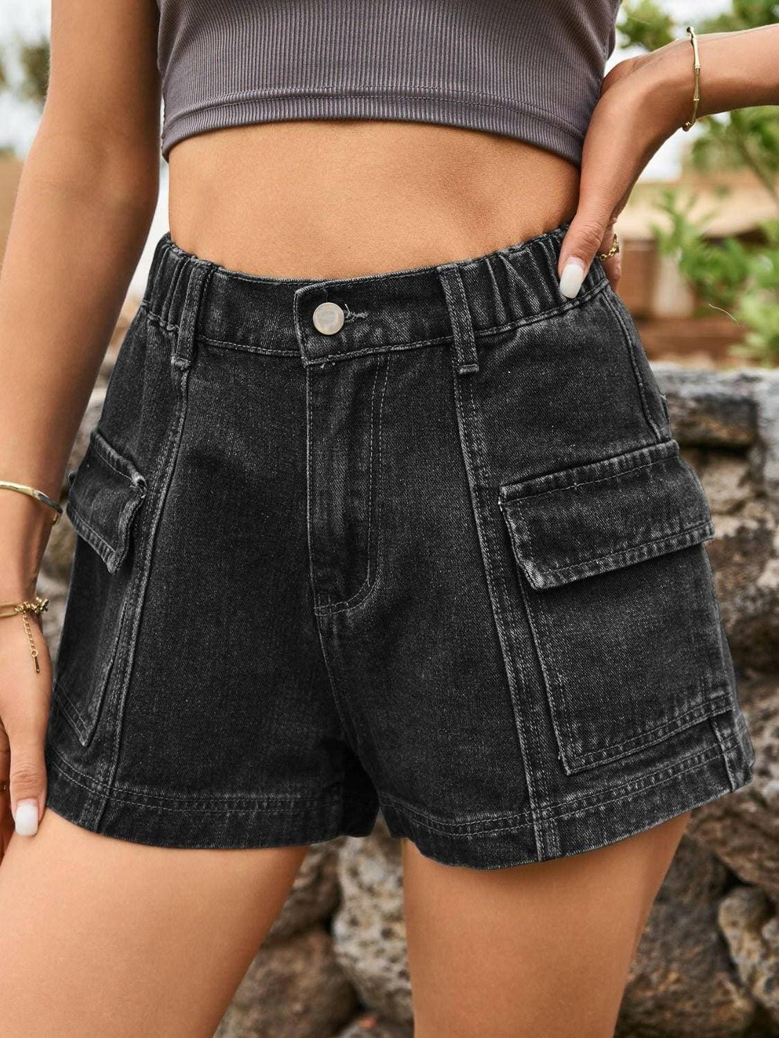 Chic High-Waisted Denim Shorts with Handy PocketsChic High-Waisted Denim Shorts with Handy Pockets

Upgrade your summer style with our Chic High-Waisted Denim Shorts, a must-have addition to your wardrobe. These shLove Salve Chic High-Waisted Denim Shortsjeans