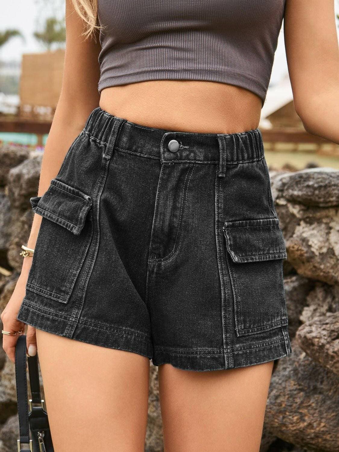 Chic High-Waisted Denim Shorts with Handy PocketsChic High-Waisted Denim Shorts with Handy Pockets

Upgrade your summer style with our Chic High-Waisted Denim Shorts, a must-have addition to your wardrobe. These shLove Salve Chic High-Waisted Denim Shortsjeans