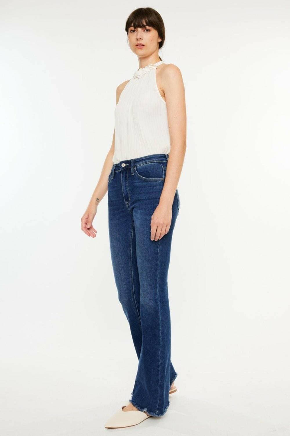 Cat's Whiskers Raw Hem Flare JeansStep into the Spotlight

Embrace a perfect blend of edgy charm and sophisticated style with our Cat's Whiskers Raw Hem Flare Jeans. These jeans are not just a piece Love Salve Whiskers Raw Hem Flare Jeansjeans