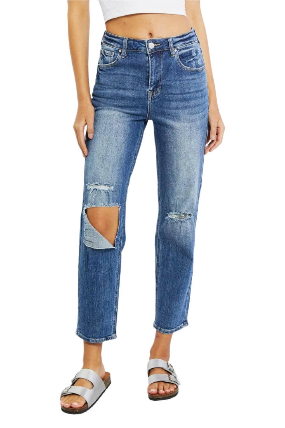 Elevate High Waist Distressed Denim JeansElevate Your Style with Elevate High Waist Distressed Denim Jeans

Transform your wardrobe with the Elevate High Waist Distressed Denim Jeans, designed to elevate yoLove Salve Elevate High Waist Distressed Denim Jeansjeans