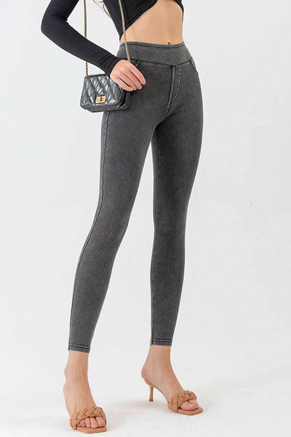 Chic High Waist Skinny Jeans - Love Salve 