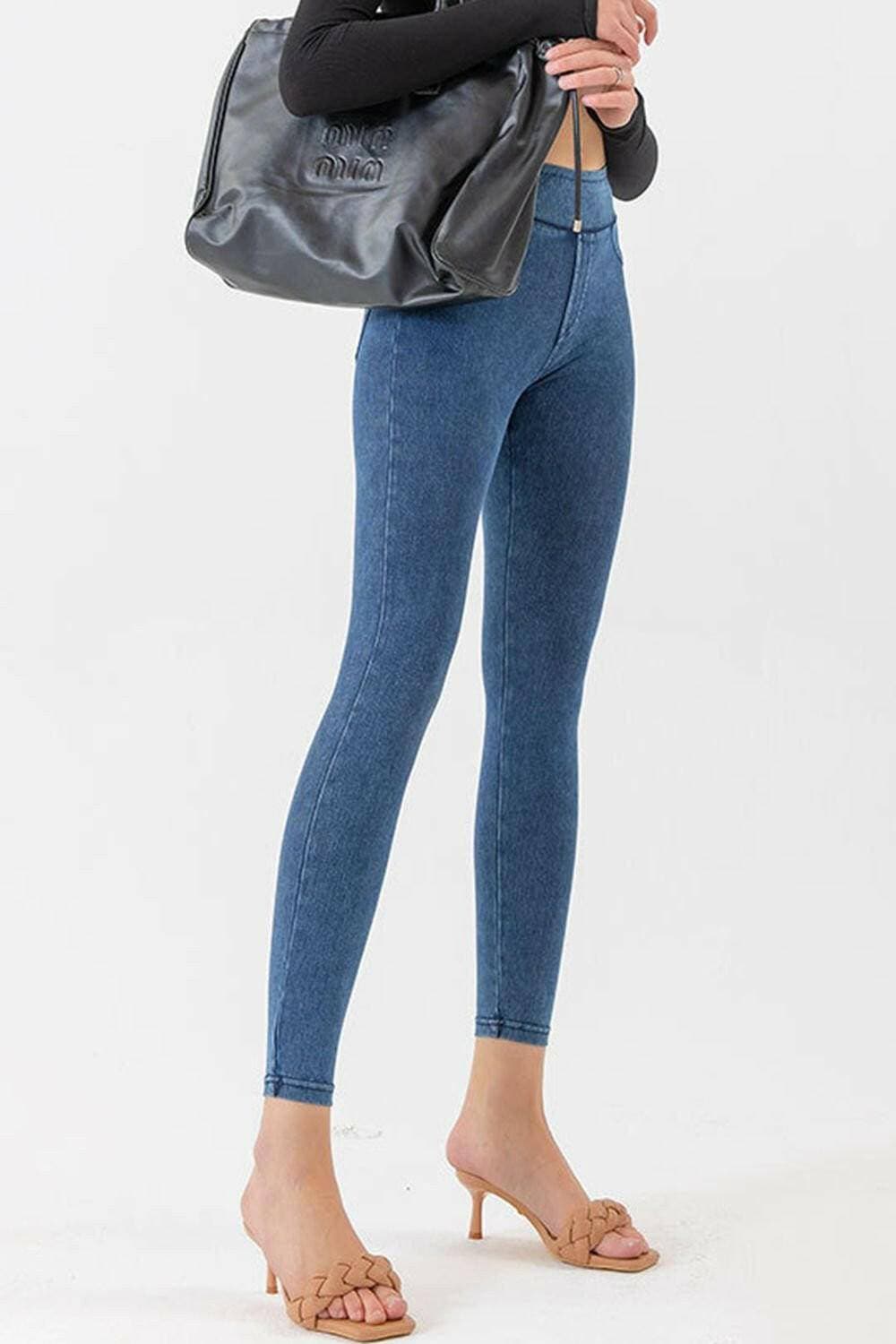 Chic High Waist Skinny Jeans - Love Salve 