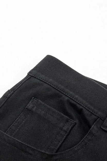 High-waist jeans with pockets - Love Salve 