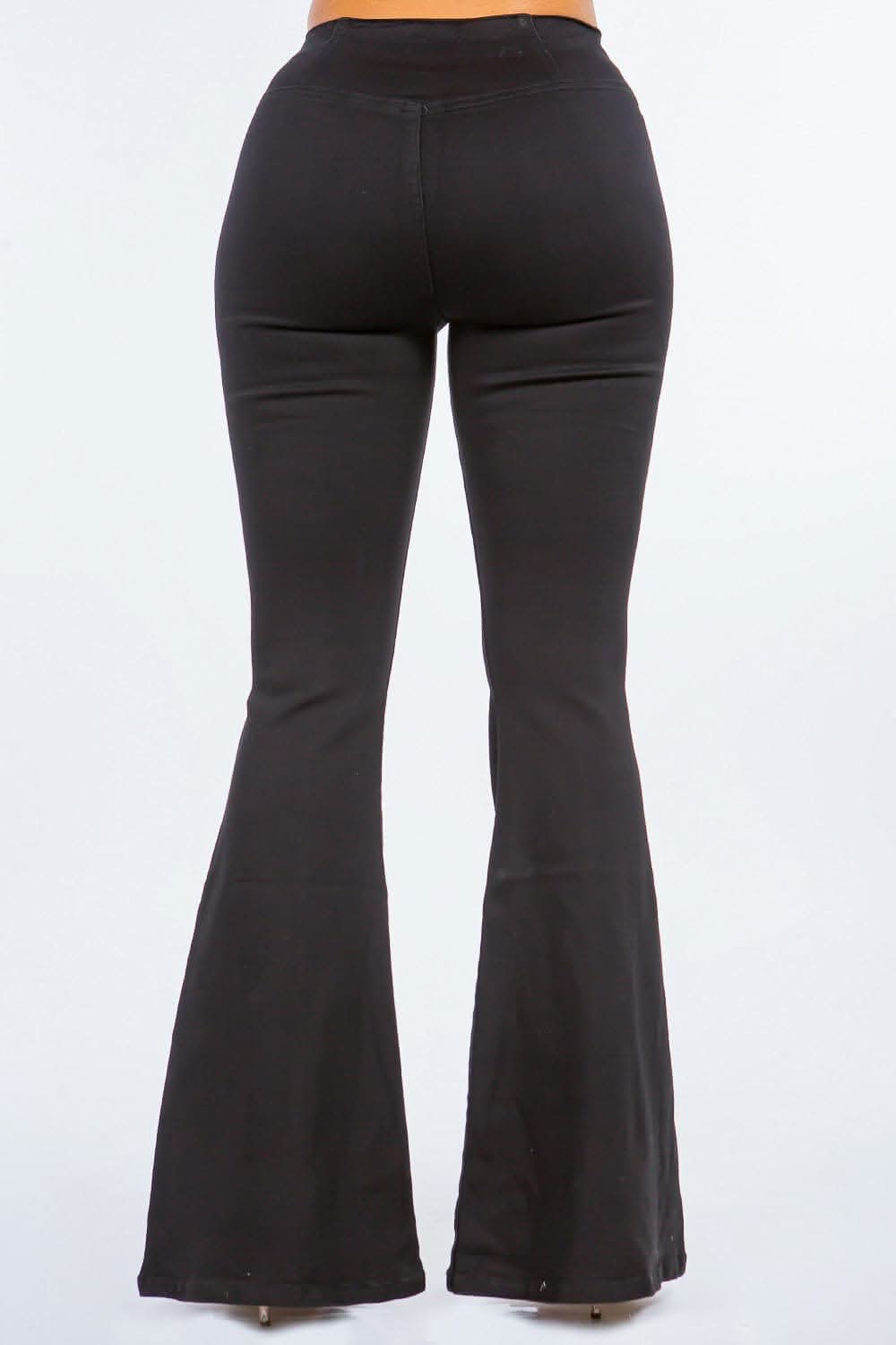 High waist pull-on flare jeans - Love Salve 